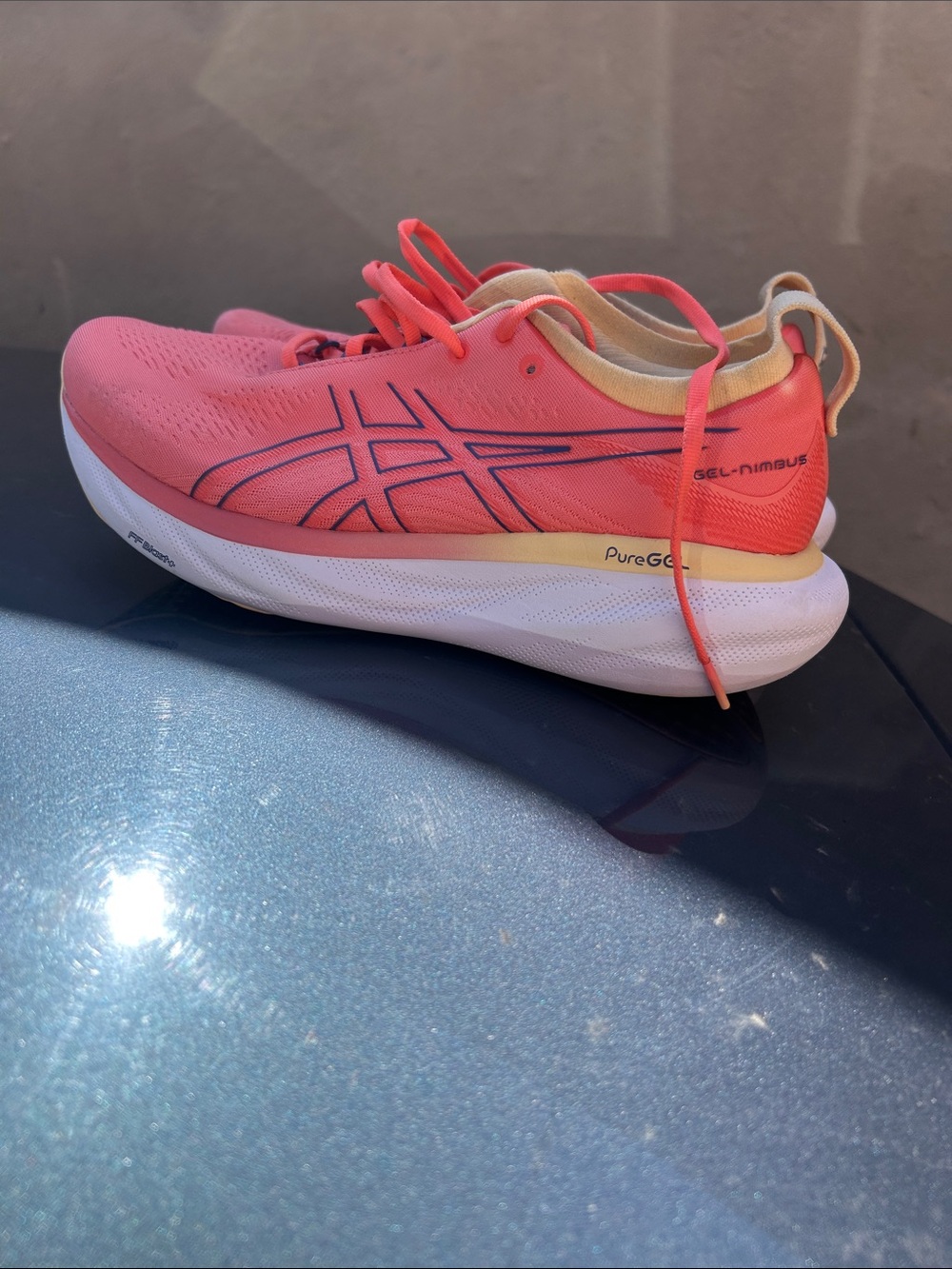 ASICS Women's Gel-Nimbus Coral/Peach Running Shoe
